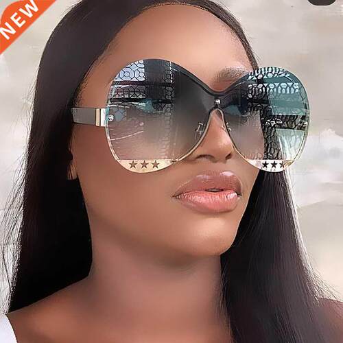 New Fashion Elegant Star Hollow Lens Sunglasses For Women Vi