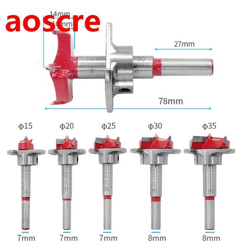 15/20/25/30/35mm Forstner Drill Bit Wood Auger Cutter locati