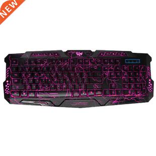 Gaming Cracked Keyboard USB Backlit Wired Keyboard for Game
