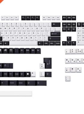 For ISO Black White Pbt Dye Subb Keycap Cherry Profile Keyca