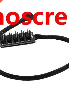 Host Case PC Cooler Fan Power Cable 1 Female to 5 Male 4Pn