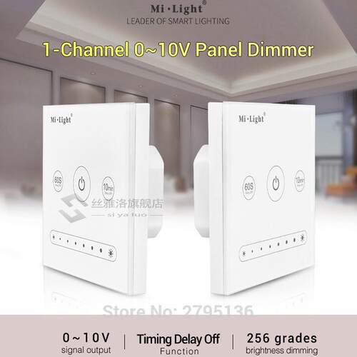 L1 Wall-mounted led Touch Panel Dimmer 1-Channel 0~10V led c