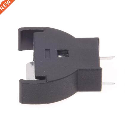 10 Pieces Shell CR2032 Button Cell Sockets Holder Case Black