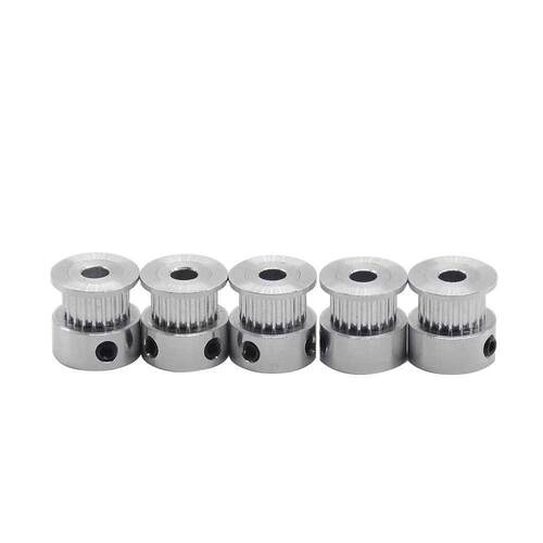 10pcs Free shipping GT2 alumium timing pulley 6teeth alumiu