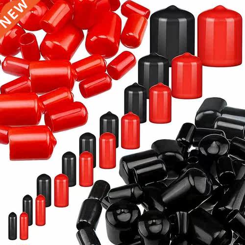 156 Pieces Flexible End Caps Bolt Screw Rubber Thread Protec