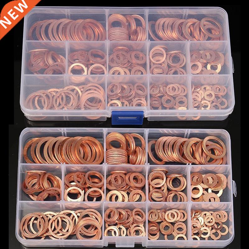 280/250/200/120Pcs Copper Sealing Solid Gasket Washer Sump P