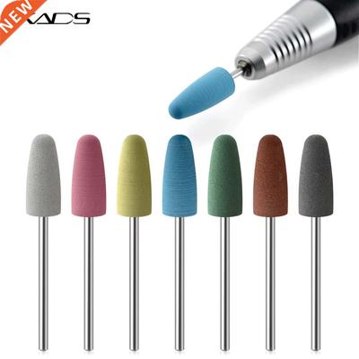 KADS 7pcs/4pcs Rubber Silicon Milling Cutter Nail Drill Bit