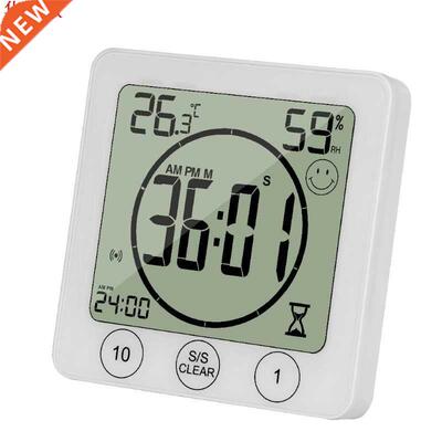 Horloges de salle de bain numériques thermomèt