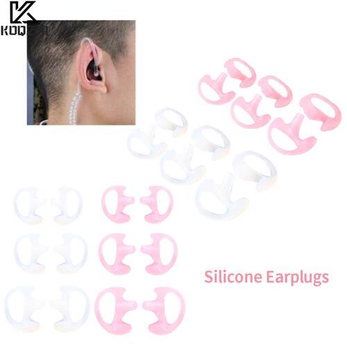 2Pcs Ear Molds Soft 2-Way Radio Earmold Replacing Earpiece