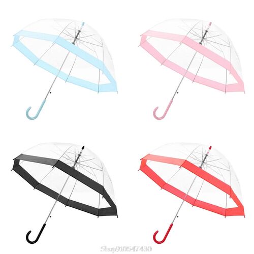 Transparent Umbrella Girls Boys Apollo Cartoon Dolphin Child