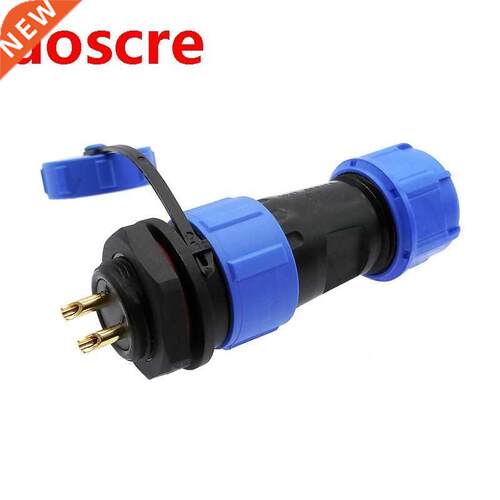SP1710 SP1712 waterproof connector back nut plug ip68 2 pin