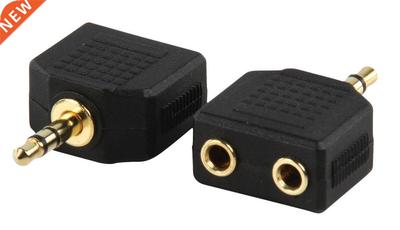 3.5mm Plug to 2 x 3.5mm Jack Splitter Adaptor,Gold Plated.Ne