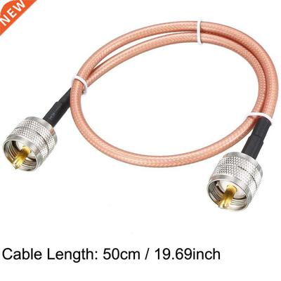 RG142 Coaxial Cable Silver PL259 UHF Male To PL259 UHF Male