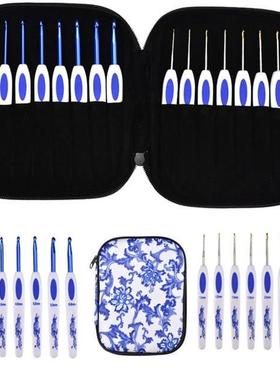 16pcs Crochet Hooks Knitting Needles 1.0-6.0mm Aluminum Hook