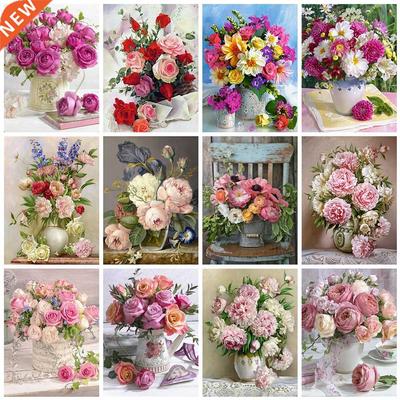 Evershine 5D DIY Diamond Painting Flower Cross Stitch Kit Mo