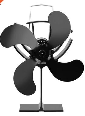 4 Blade Heat Powered Stove Fireplace Eco Fans Silent Fuel Sa