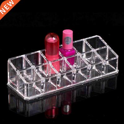 Clear Acrylic Lipstick Storage Box 12 Grids Lipstick Holder