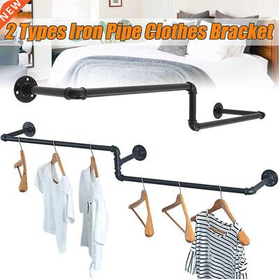 106cmBlack Industrial Vintage Metal Coat Rack Iron Decorativ