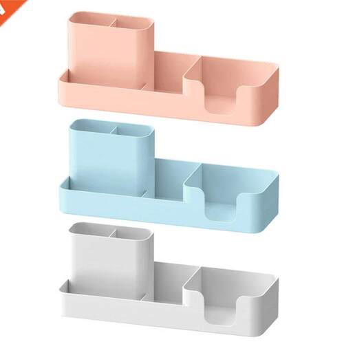 Desktop Stationery Storage Box Compartment Pen Holder Note P