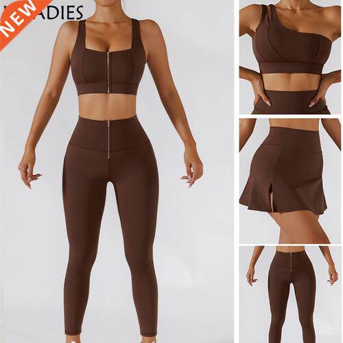 Women Yoga Set 2PC Sport Gym Yoga Suit High Waist Leggings S