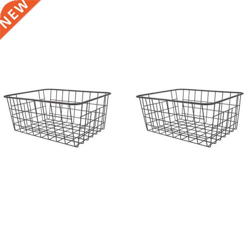 2Pcs Wire Baskets, Food Organizers Basket,Kitchen Bathroom S