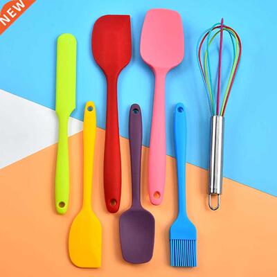 Silicone Cooking Utensils 7Pcs Kitchen Utensil Set Non-Stick