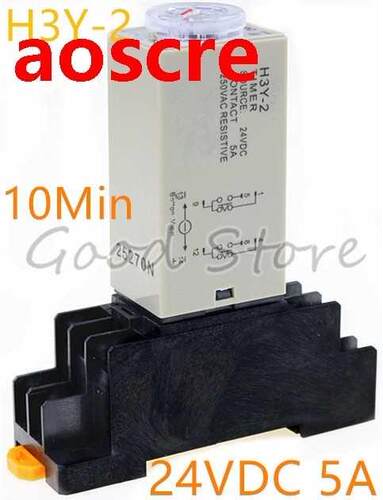 1SET HY-2 10M 24V Small time relay power on time delay