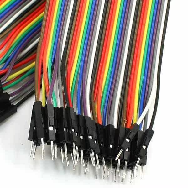 40 Pcs Male to Male Jumper Wire 21.5cm Length