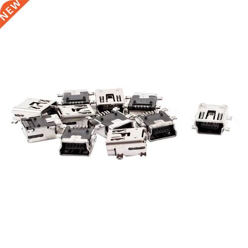 Mini USB Type B Female 5 Pin PCB Bod Mount Jack Chger Co