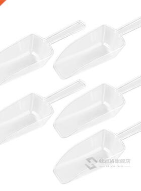 5pcs Mini Clear Plastic Ice Scoop Measuring Scoops for Weddi