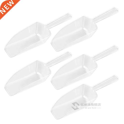 5pcs Mini Clear Plastic Ice Scoop Measuring Scoops for Weddi