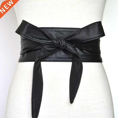 1PC Women Fashion PU Leather Belts New Wide Waistband Belt L