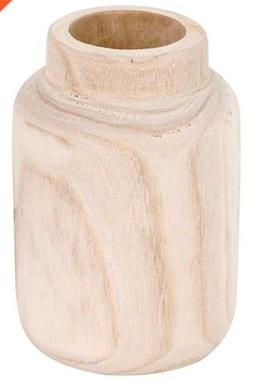 Wooden Eco-Friendly Vase Embryo Flower Pot Vase Household De