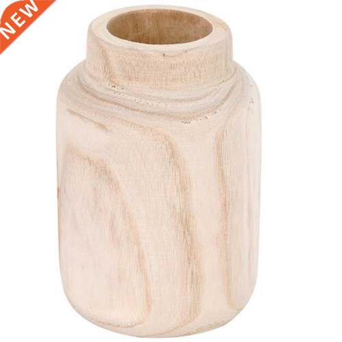 Wooden Eco-Friendly Vase Embryo Flower Pot Vase Household De