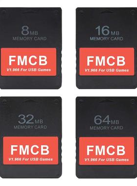 FMCB Memory Card for PS2 Console V1.966 8MB/16MB/32MB/64MB M