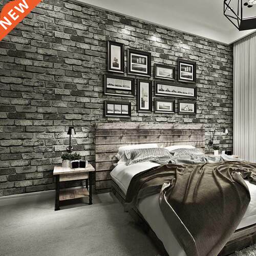 Modern Vntage Brck Textured Wallpaper For Walls Decor Embo