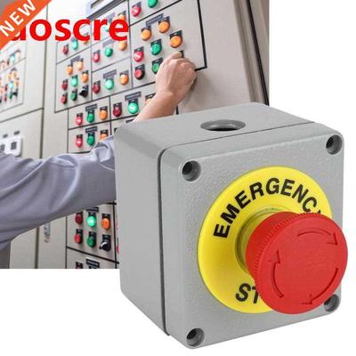 Aluminum Switch Box 1 Button Emergency Stop Control Operatio