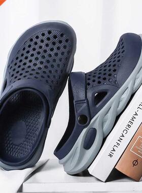 2021Men Clogs Sandals Casual Summer Shoes Slipper Men Leisur