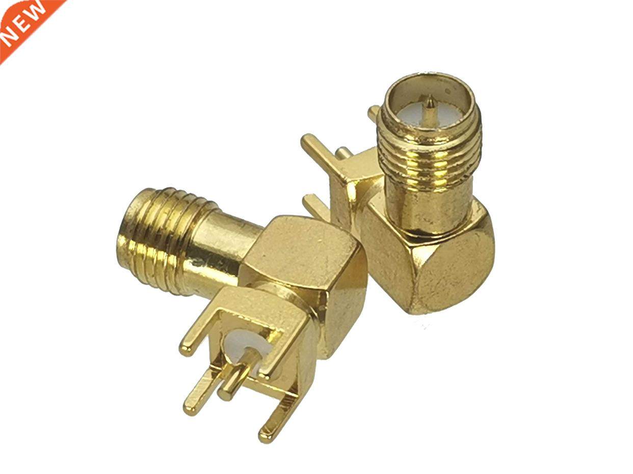 1Pcs Connector RP-SMA RPSMA Female Plug Right Angle Solder P