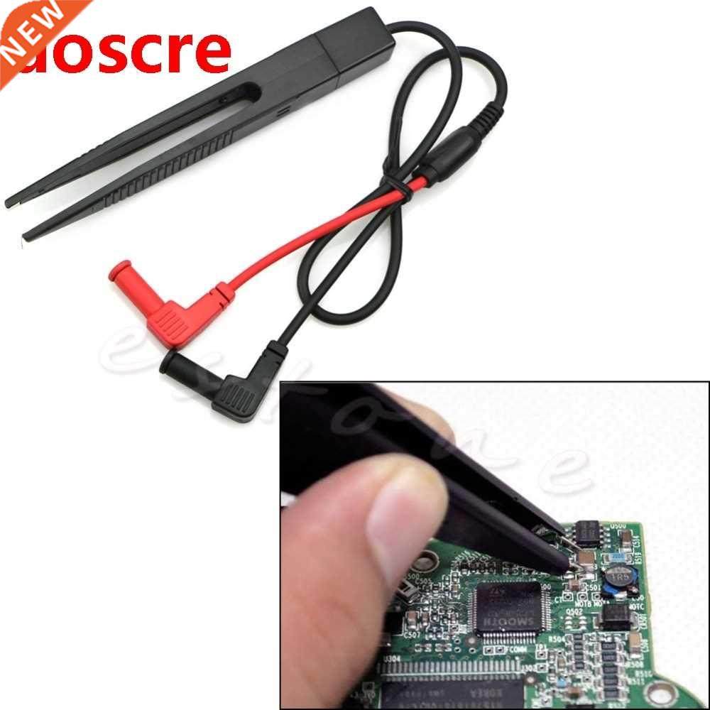 SMT SMD Chip Test Clip Lead Probe Multimeter Meter Tweezer C