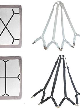 Adjustable Bed Suspenders Sheet Fastener Straps Clippers Cli