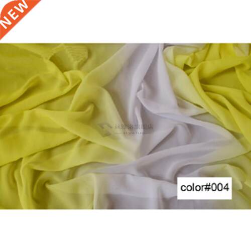 100D 2 tone ramp chiffon material gradual gradient chiffon s