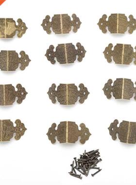 12xAntique Bronze Decorative Jewelry Box Wood Case Feet Leg