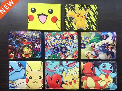 Pokemon Anime Cartoon Bag Pikachu Boy and Girl Wallet Snorla