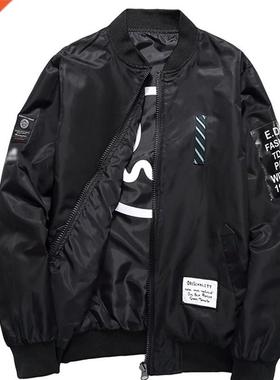 Men flight suits boys baseball jaet man loose tops 4XL 5XL