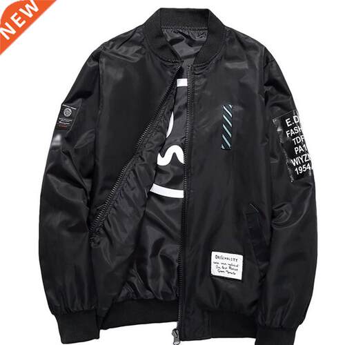 Men flight suits boys baseball jaet man loose tops 4XL 5XL