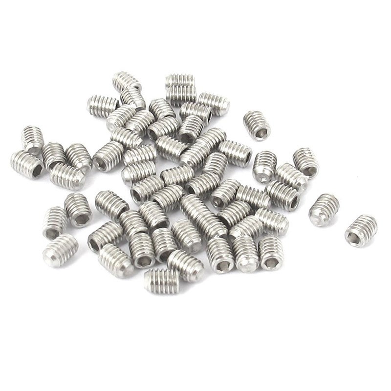 M3x4mm Stainless Steel Hex Socket Set Cap Point Grub Screws