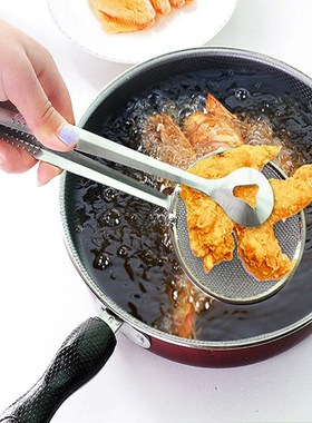 Stainless Steel Filter Colanders BBQ Food Clip Clamp Oil Fry