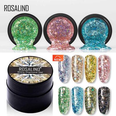 Glitter Gel Nail Polish Shiny Hybrid Varnishes Bright For Pa
