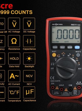 Digital Multimeter RM219 19999 Counts Auto Range Multimeters